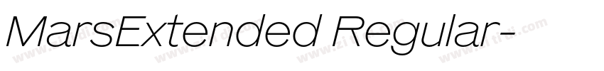 MarsExtended Regular字体转换